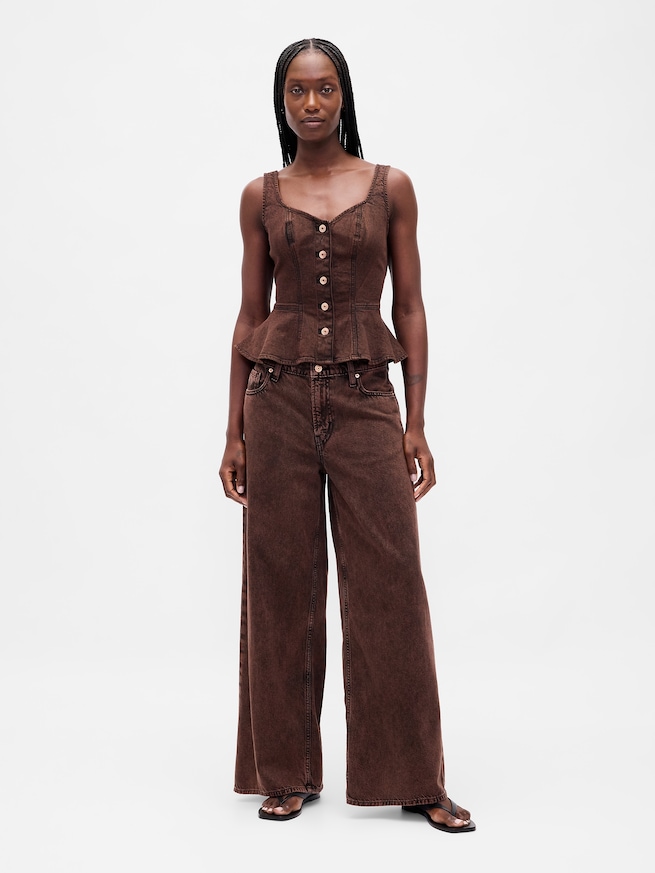 ミッドライズ ウルトラソフト バギーデニム-0