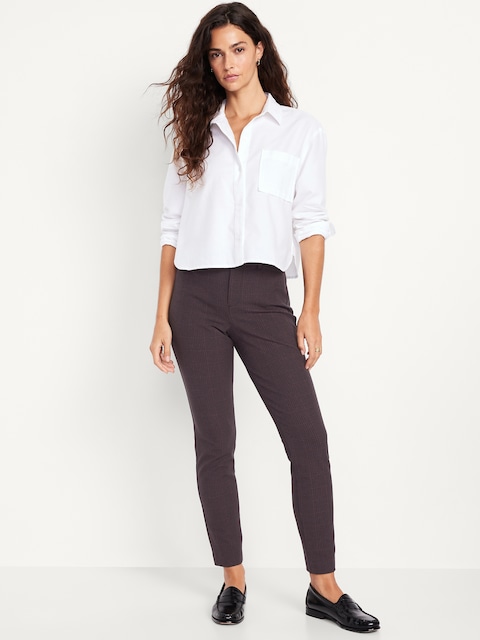 PANTALON PIXIE AJUSTÉ À TAILLE HAUTE LONGUEUR CHEVILLE