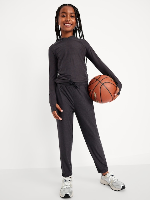 CHANDAIL À CAPUCHON PERFORMANCE NUAGESPORT FRONCÉ SUR LES CÔTÉS POUR FILLE