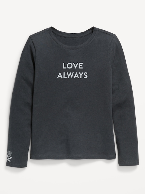 Long-Sleeve Graphic T-Shirt for Girls
