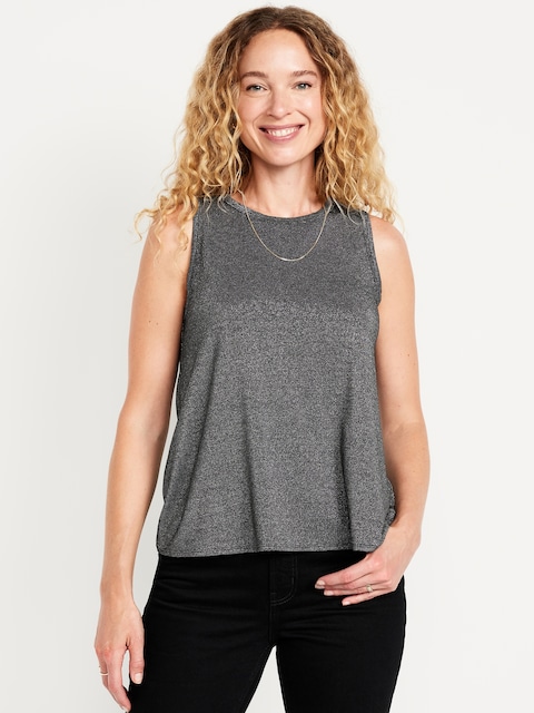 HAUT LUXUEUX SCINTILLANT À COL MONTANT