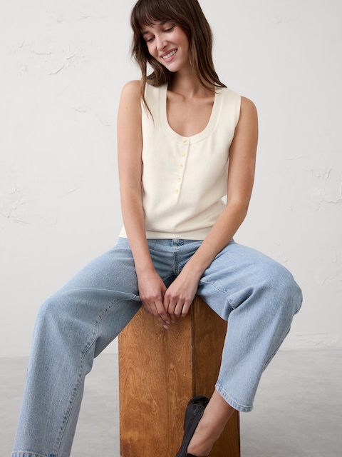 Henley Sweater Tank