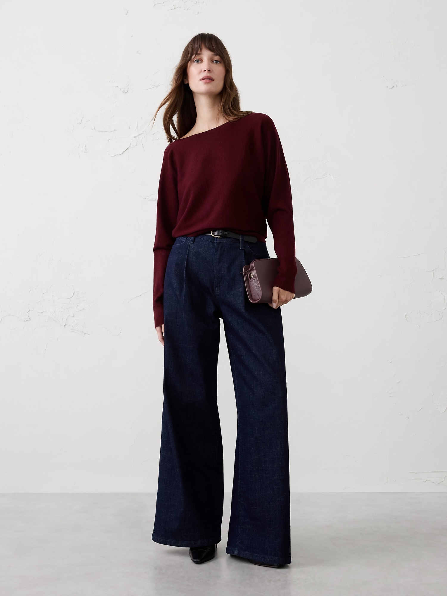 Merino Wool Boatneck Sweater