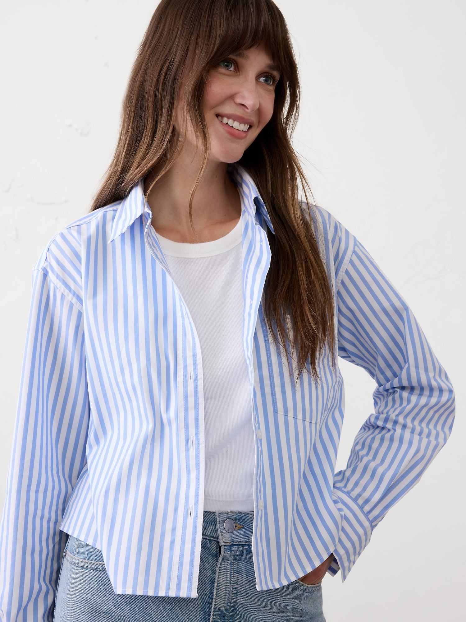 Boxy Button-Down Shirt