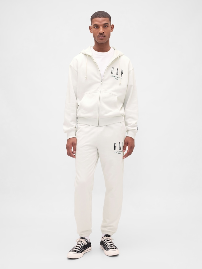 30th アニバーサリー ヘビーウェイト フレンチテリー GAPロゴ ジョガーパンツ-3