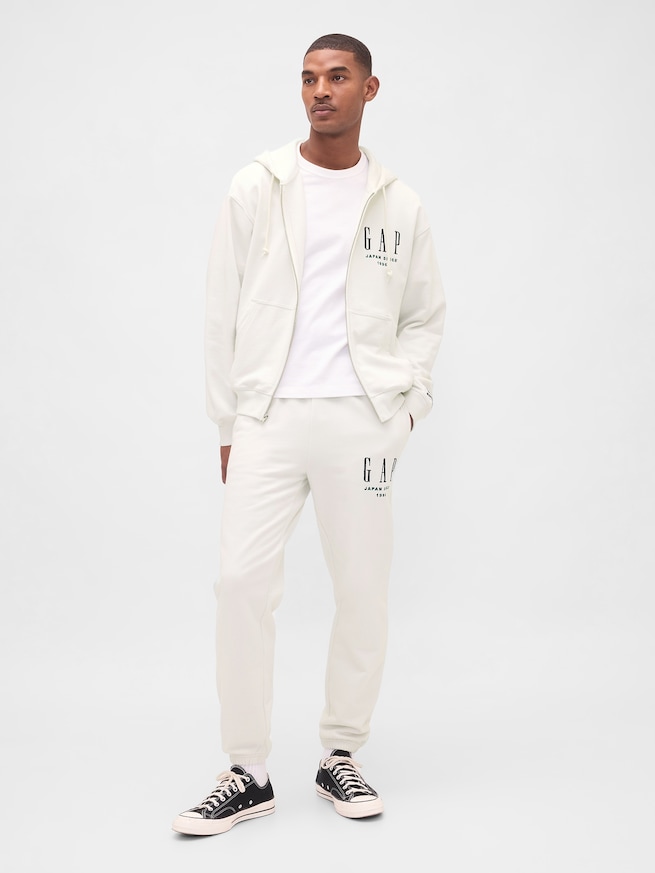 30th アニバーサリー ヘビーウェイト フレンチテリー GAPロゴ ジョガーパンツ-0
