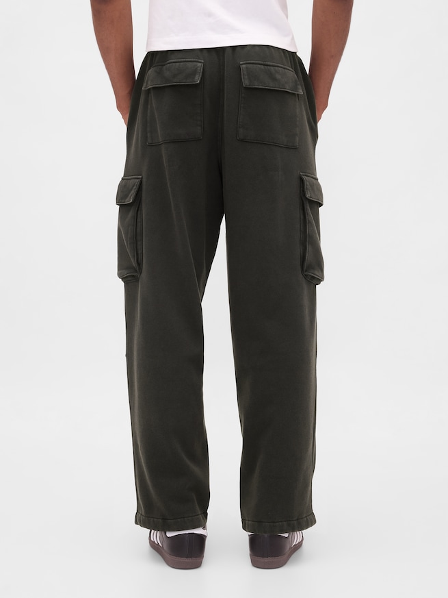 ヴィンテージソフト バギー カーゴスウェットパンツ-2