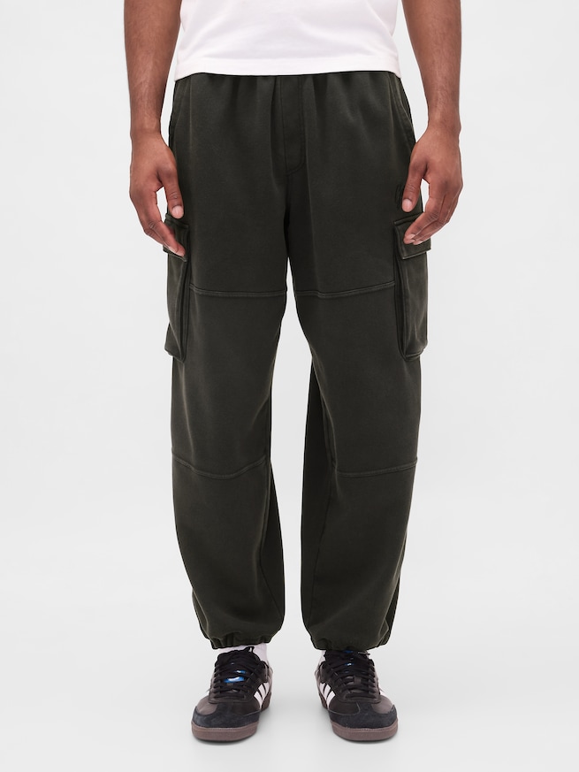 ヴィンテージソフト バギー カーゴスウェットパンツ-1