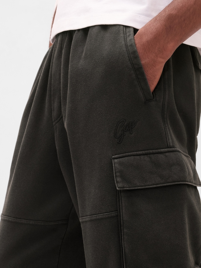 ヴィンテージソフト バギー カーゴスウェットパンツ-4