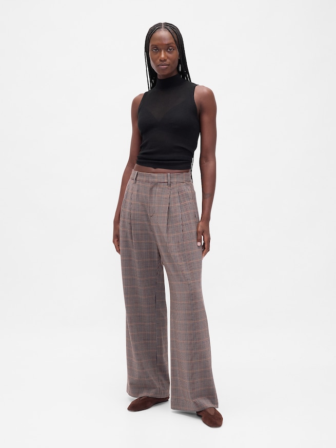 365 ハイライズ 起毛ツイル プリーツ トラウザー-7