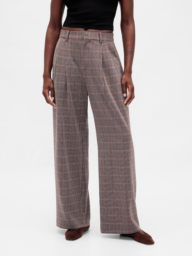 365 ハイライズ 起毛ツイル プリーツ トラウザー-1