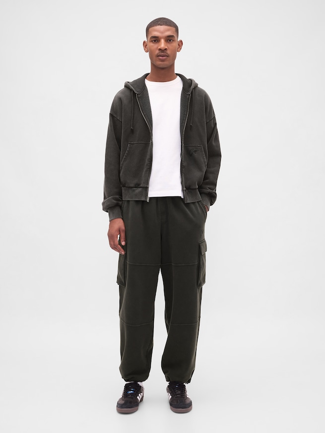 ヴィンテージソフト バギー カーゴスウェットパンツ-0