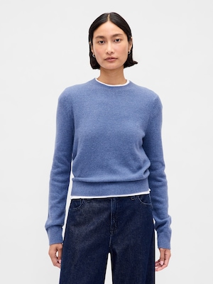 CashSoft カシミヤタッチ クルーネックセーター