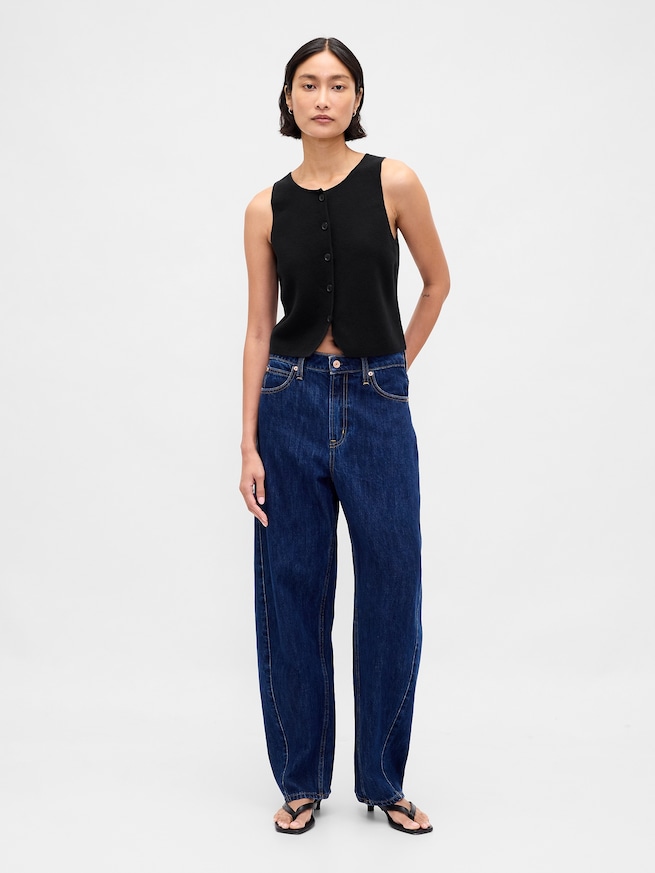 Cashsoft カシミヤタッチ ライトウェイト テーラードベスト-1