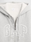 リラックスフィット GAPロゴ 裏ボア ジップアップパーカー-3