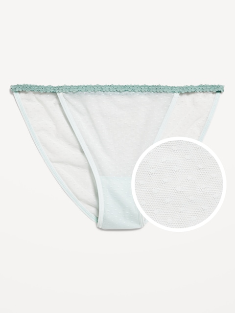 Mesh String Bikini Underwear