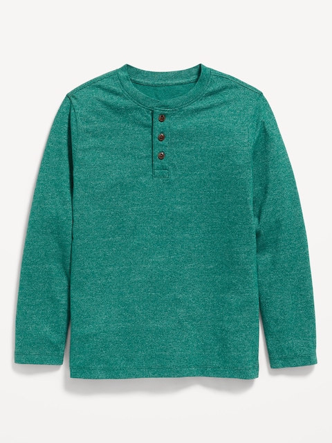 Softest Long-Sleeve Henley T-Shirt for Boys