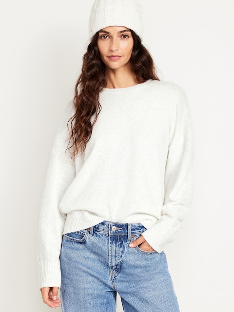 Cozy Wool-Blend Crew-Neck Sweater