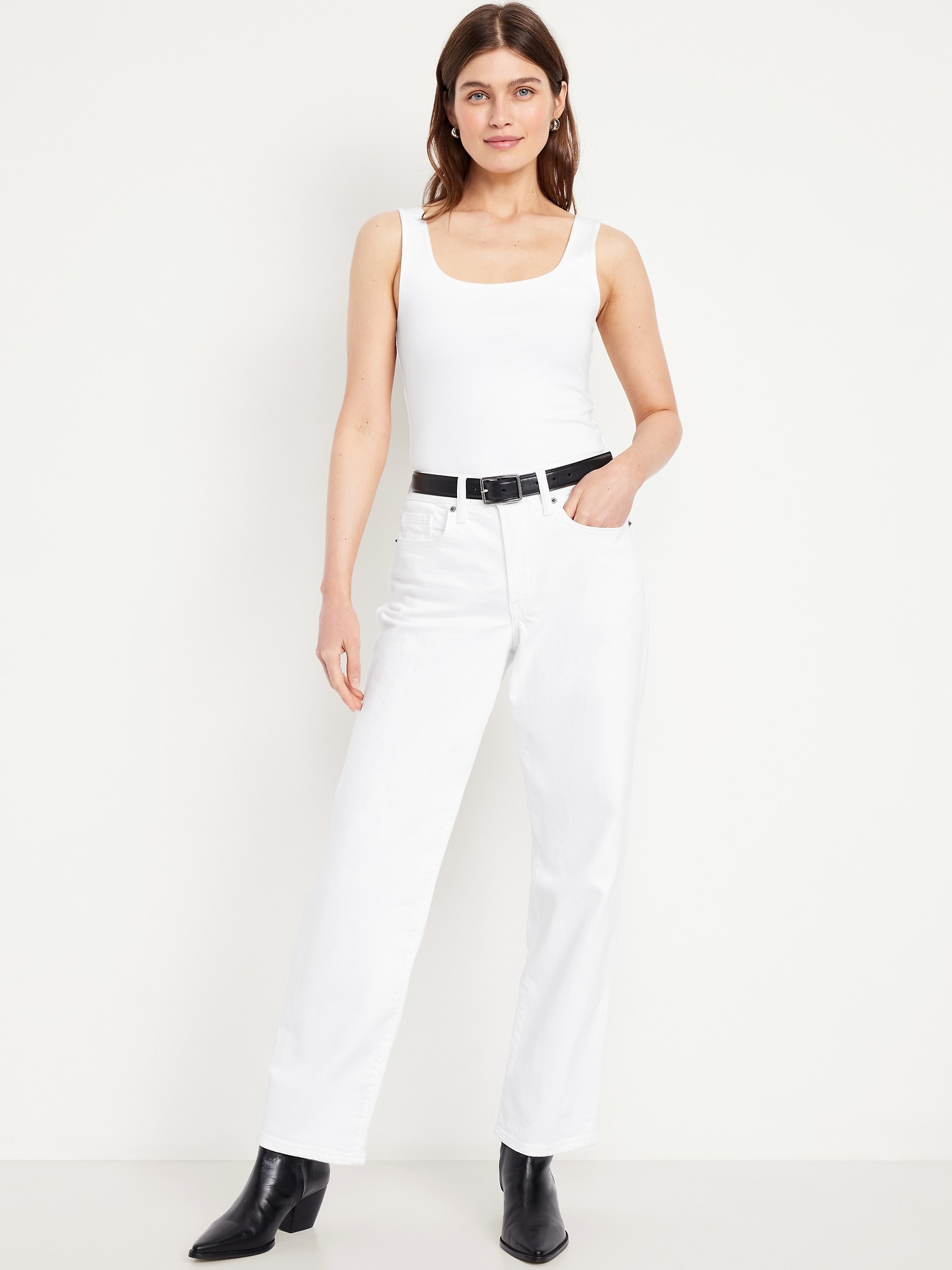 JEAN OG AMPLE À TAILLE HAUTE
