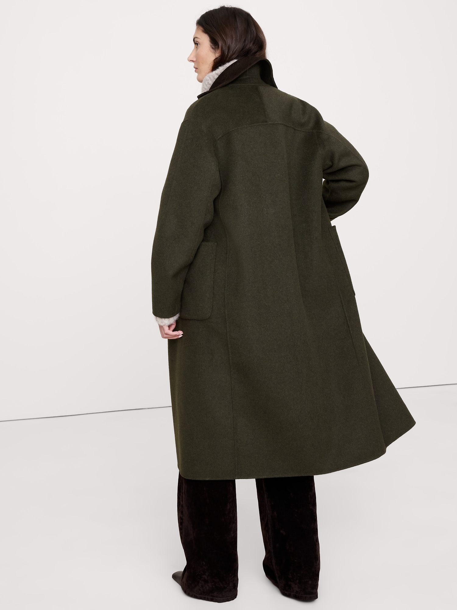 リバーシブル ダブルフェイス トップコート-2