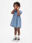 デニム ラッフルフリルワンピース (幼児・ベビー)-0