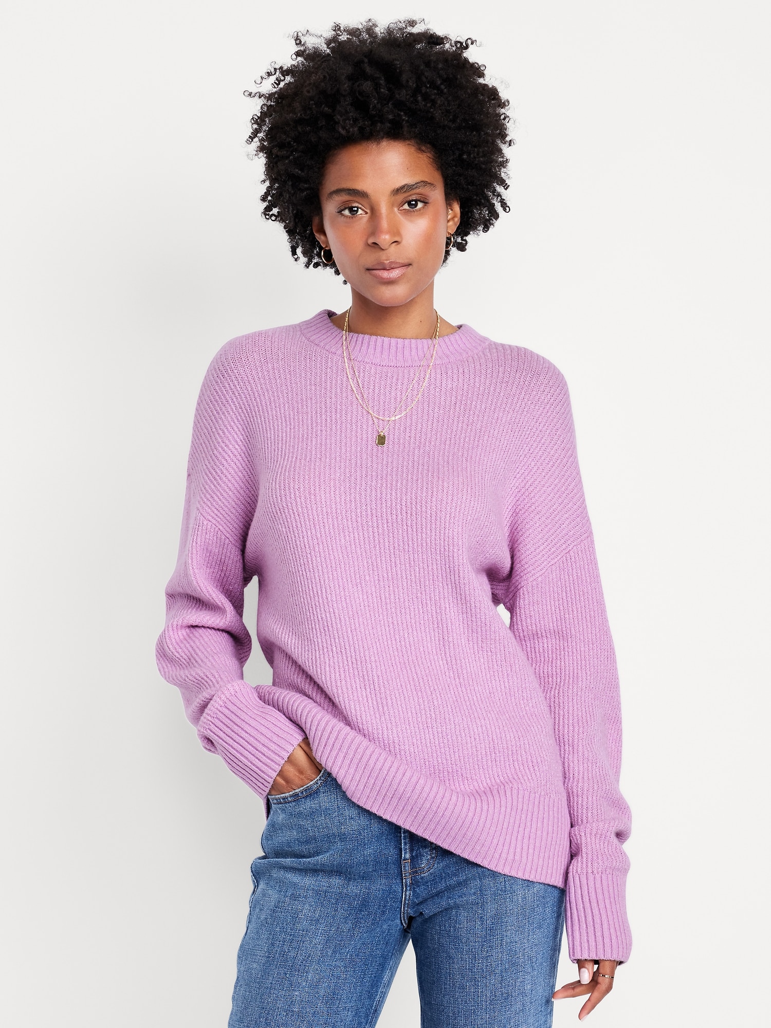 SoSoft Crew-Neck Tunic Sweater