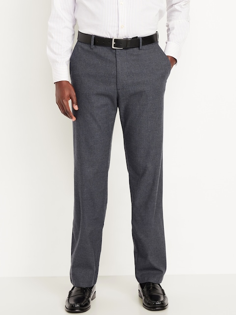 90's Straight Textured Trouser Pants