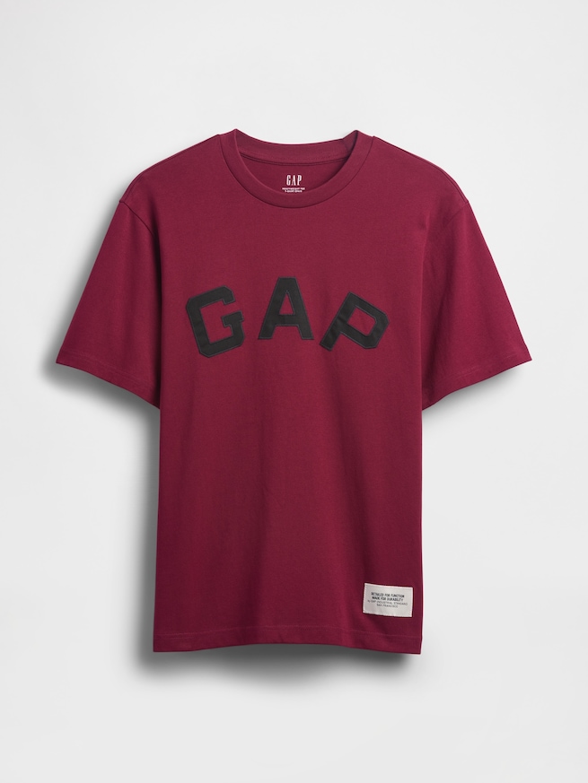 ヘビーウェイト GAPロゴ クロップドTシャツ-4