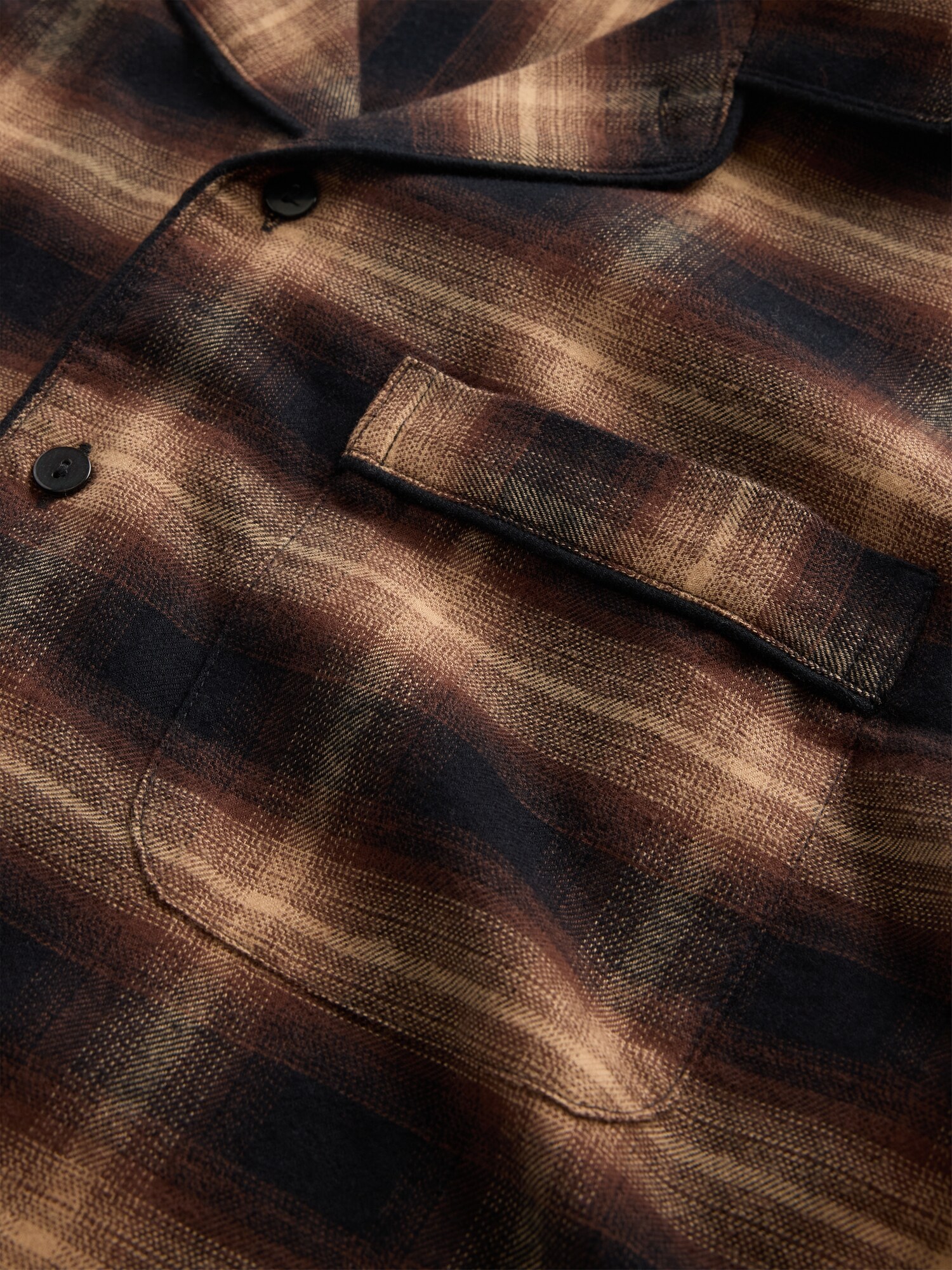 スーパーソフト フランネル パジャマシャツ (ユニセックス)-5