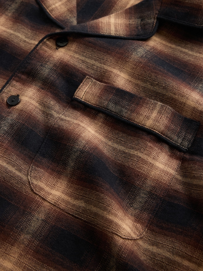 スーパーソフト フランネル パジャマシャツ (ユニセックス)-5