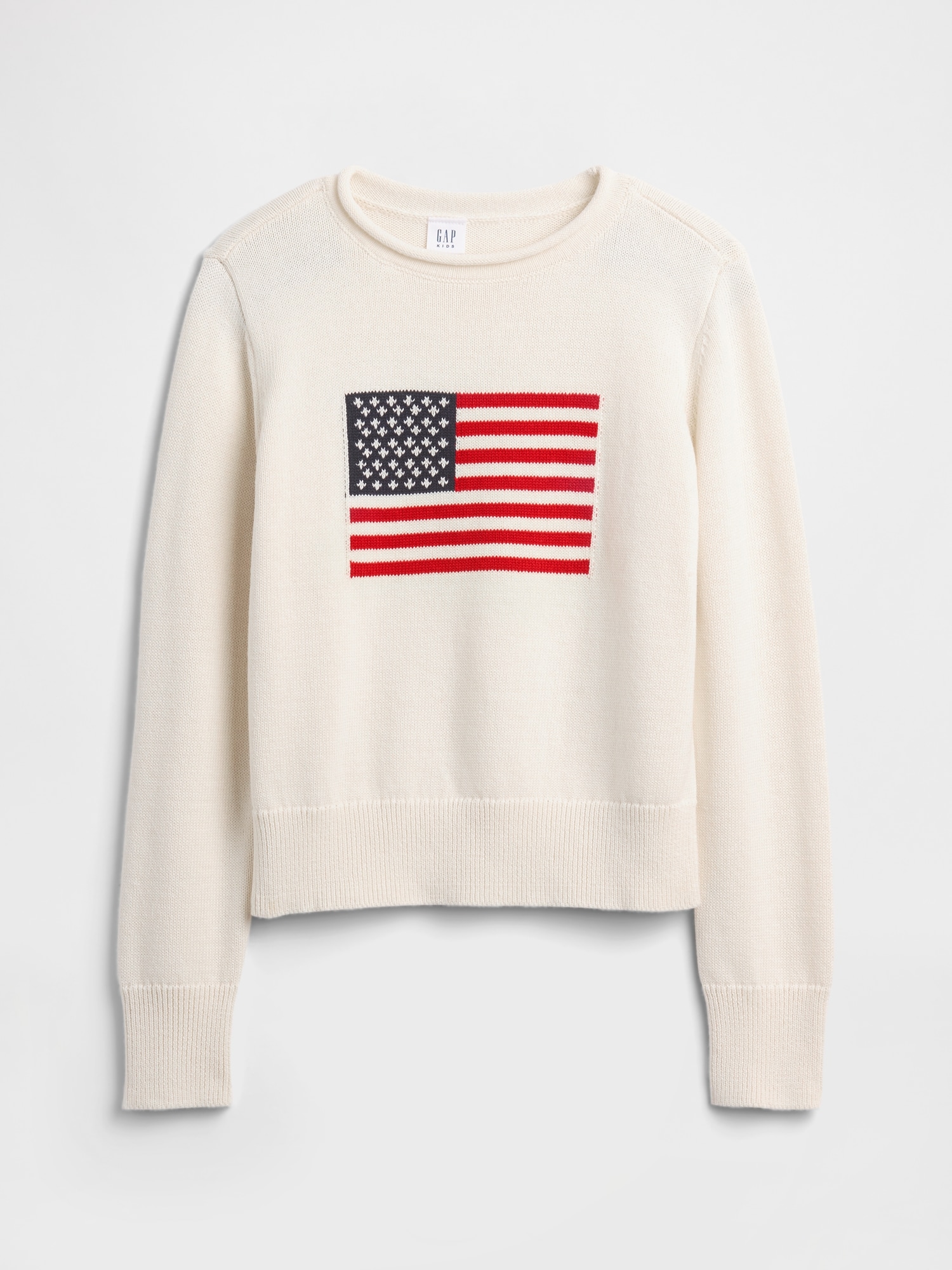 Kids Relaxed Rollneck Intarsia Sweater