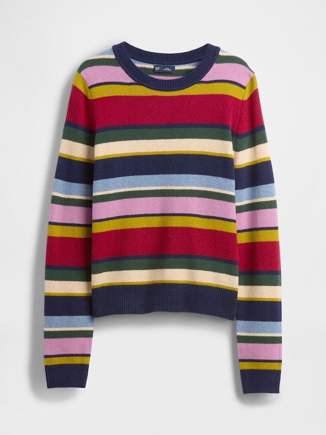 CashSoft カシミヤタッチ クルーネックセーター-4