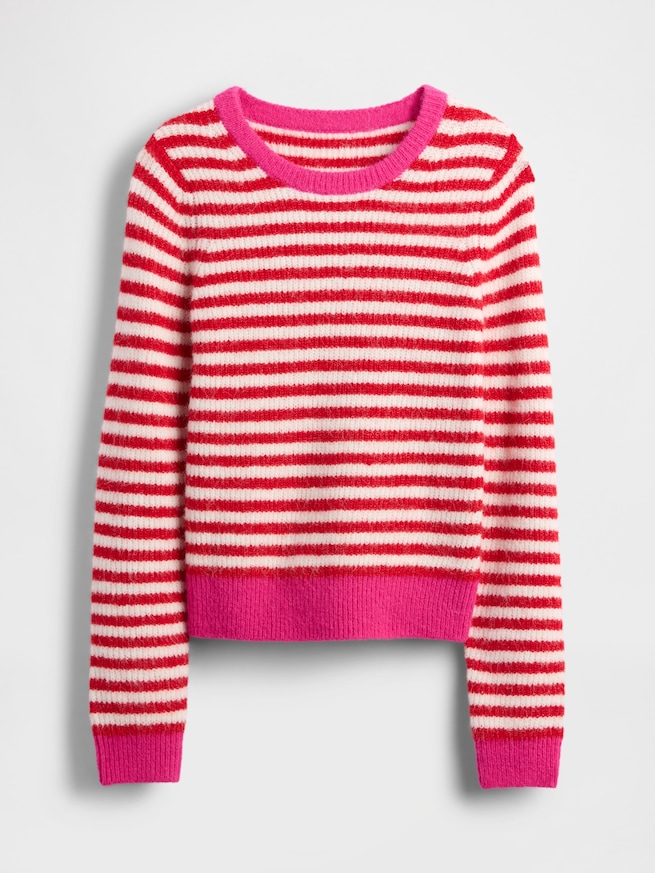 CashSoft カシミヤタッチ クルーネックセーター-4