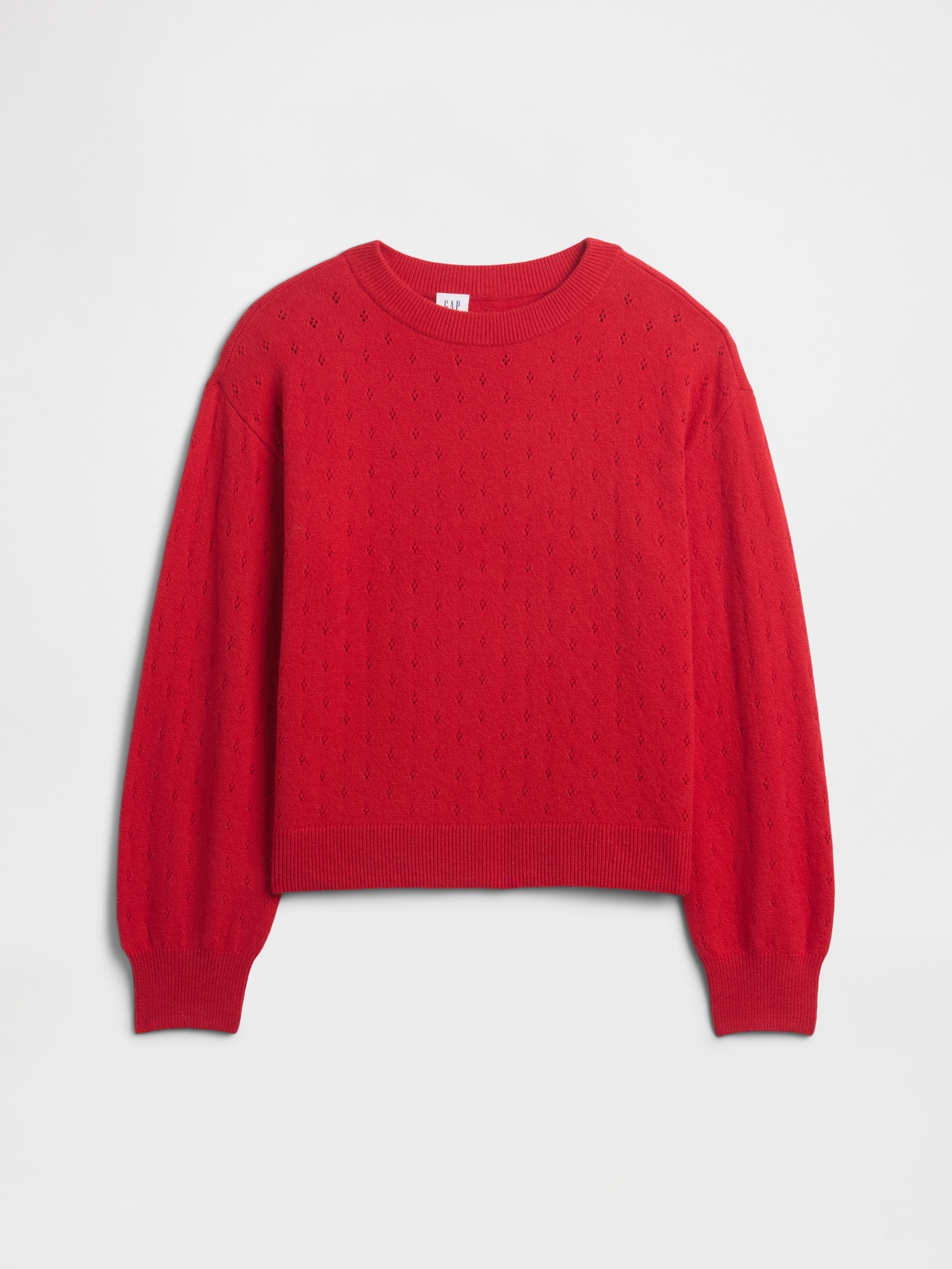 Kids CashSoft Relaxed Pointelle Sweater