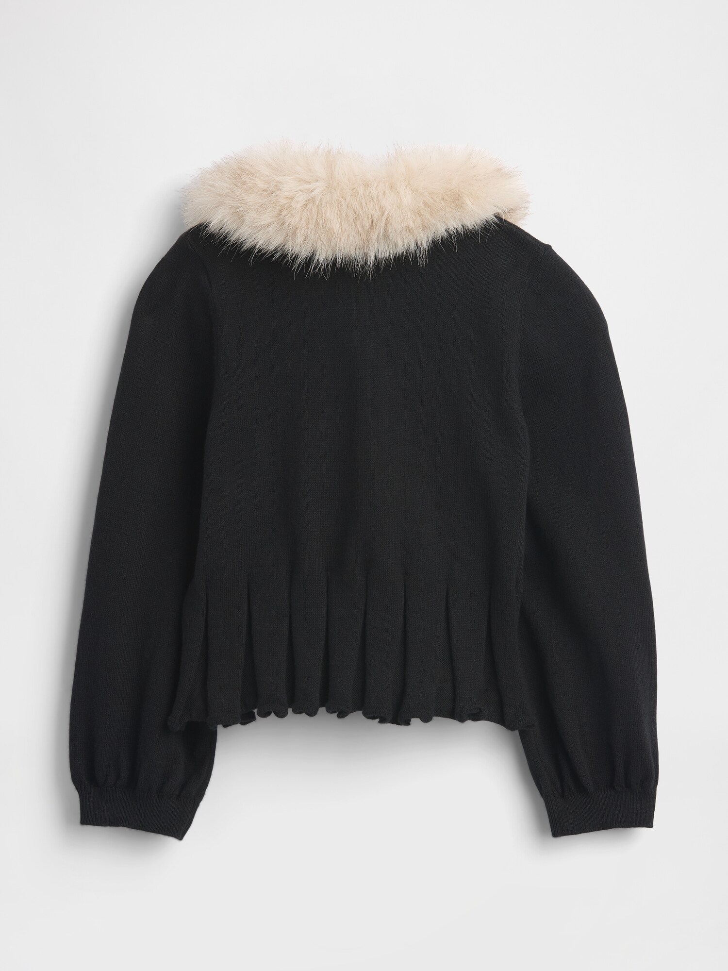 フェイクファー 襟付きカーディガン (幼児・ベビー)-2