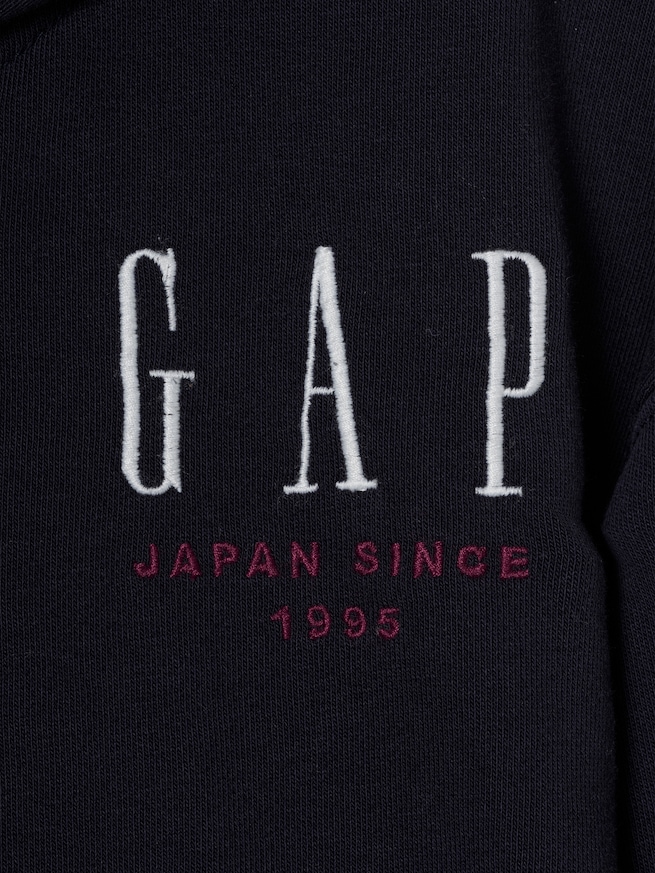 30th アニバーサリー ヴィンテージソフト GAPロゴ ジップアップパーカー (キッズ)-4