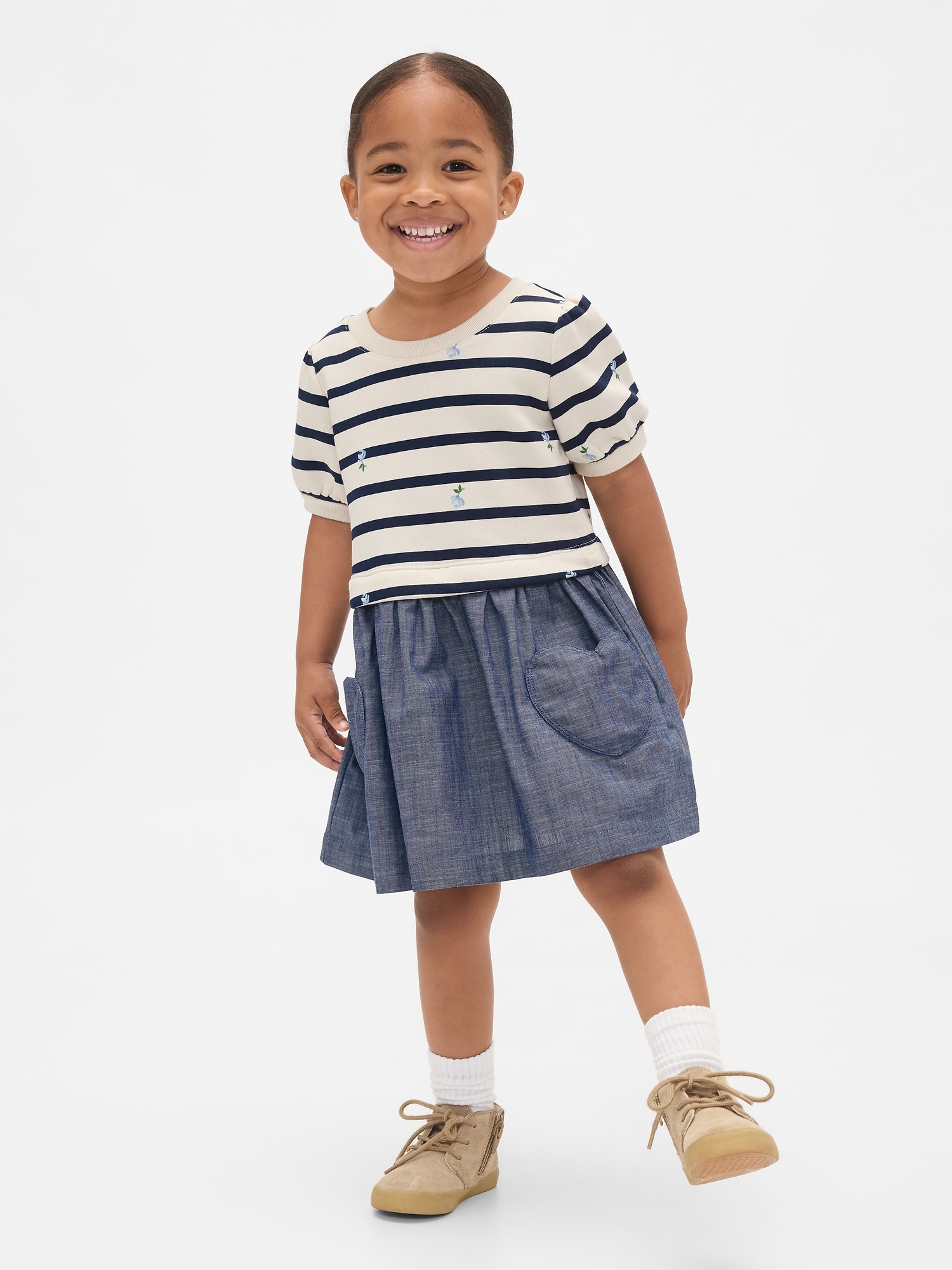 Gap ヴィンテージソフトミックスメディア ワンピース (幼児・ベビー) Gap ヴィンテージソフトミックスメディア ワンピース (幼児・ベビー)