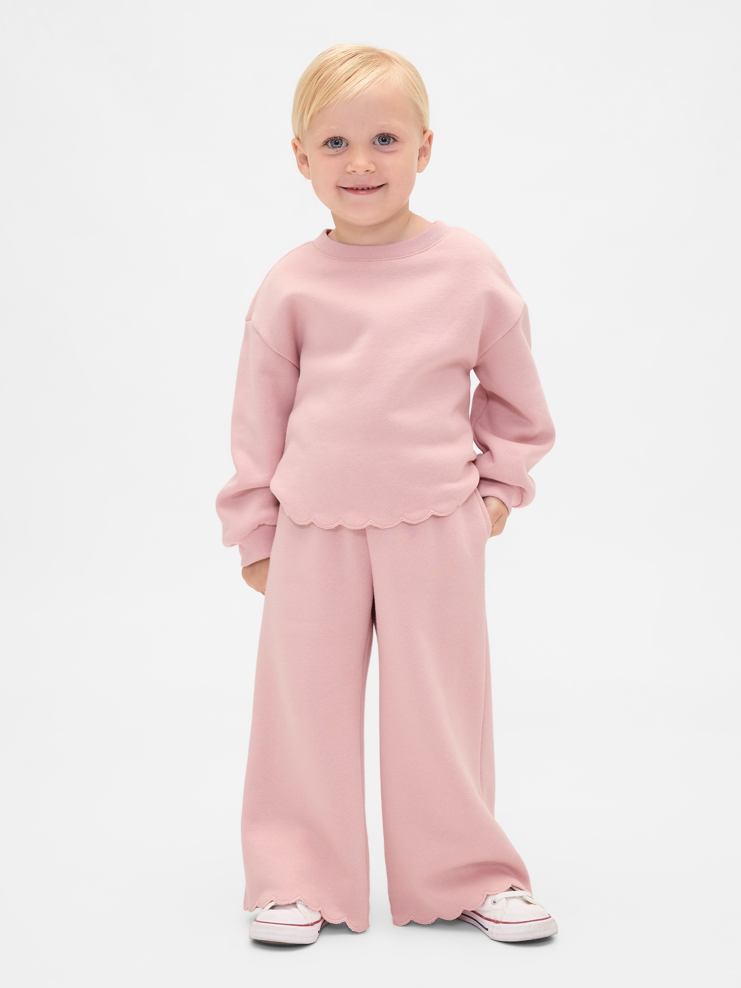 Baby & Toddler VintageSoft Scalloped Sweat Set