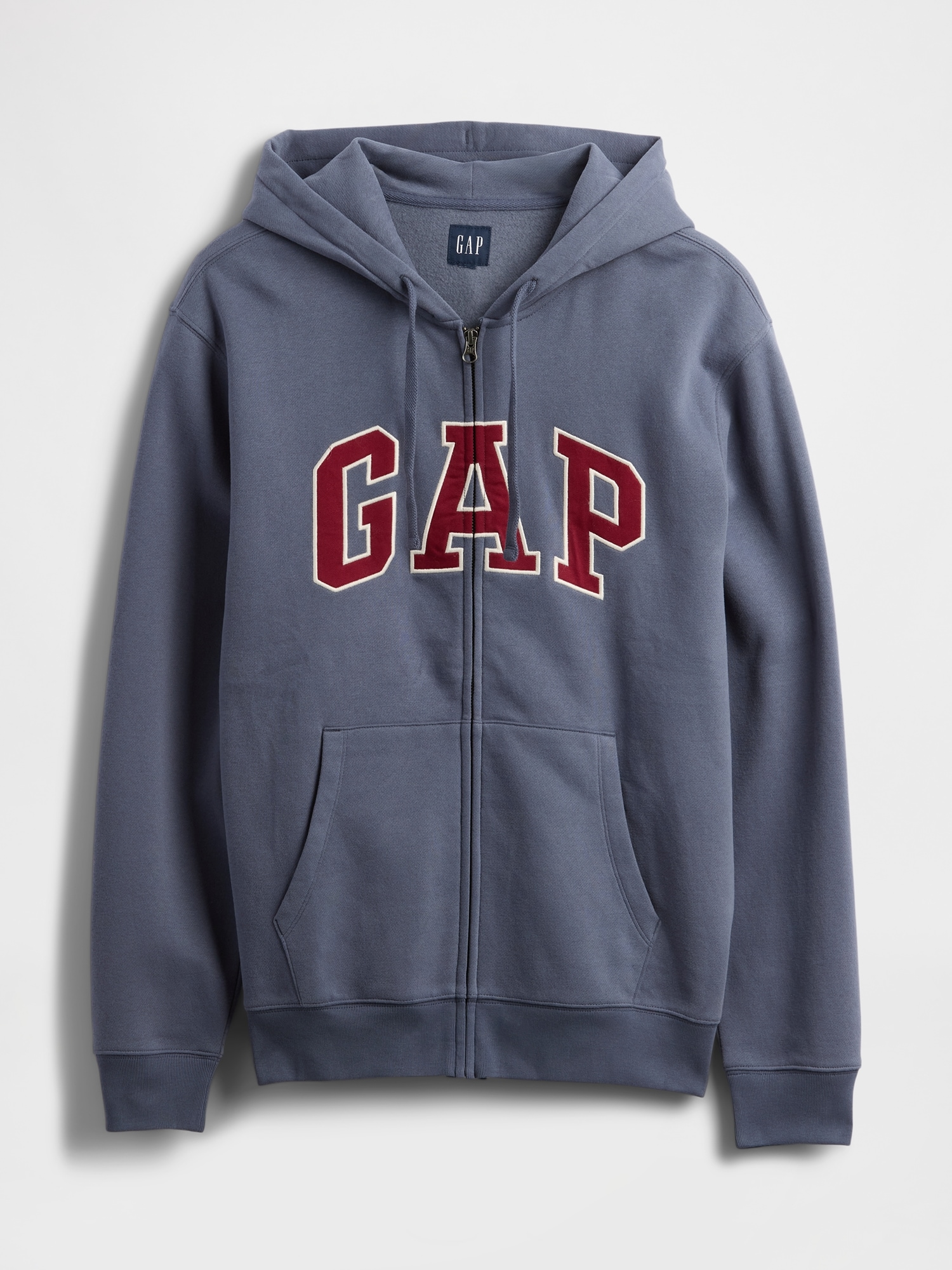 GAP ダークブラウン ジップアップパーカー ヘビーウェイト ジップアップ パーカー（パーカー）｜GAP