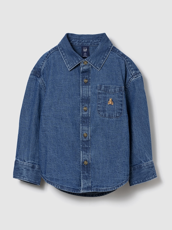 デニム ビッグシャツ (幼児・ベビー)-0