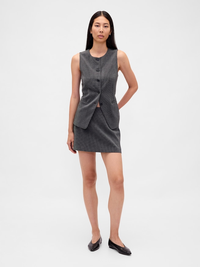 ヘリンボーン ミニスコート-0