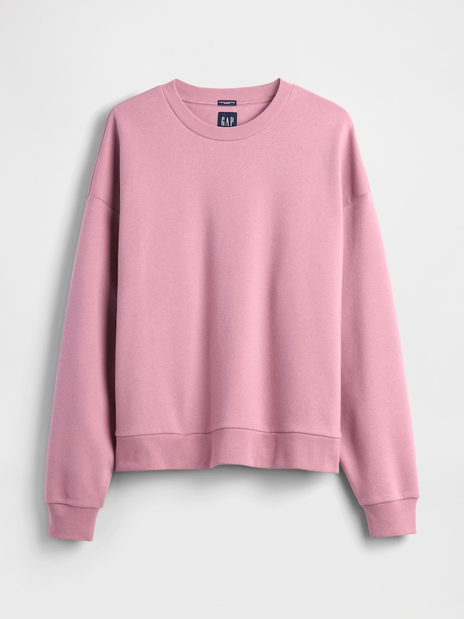 ヴィンテージソフト オーバーサイズ クロップド スウェットシャツ-4