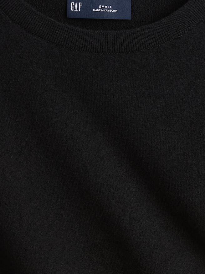 CashSoft カシミヤタッチ ストレッチ チビTシャツ-3