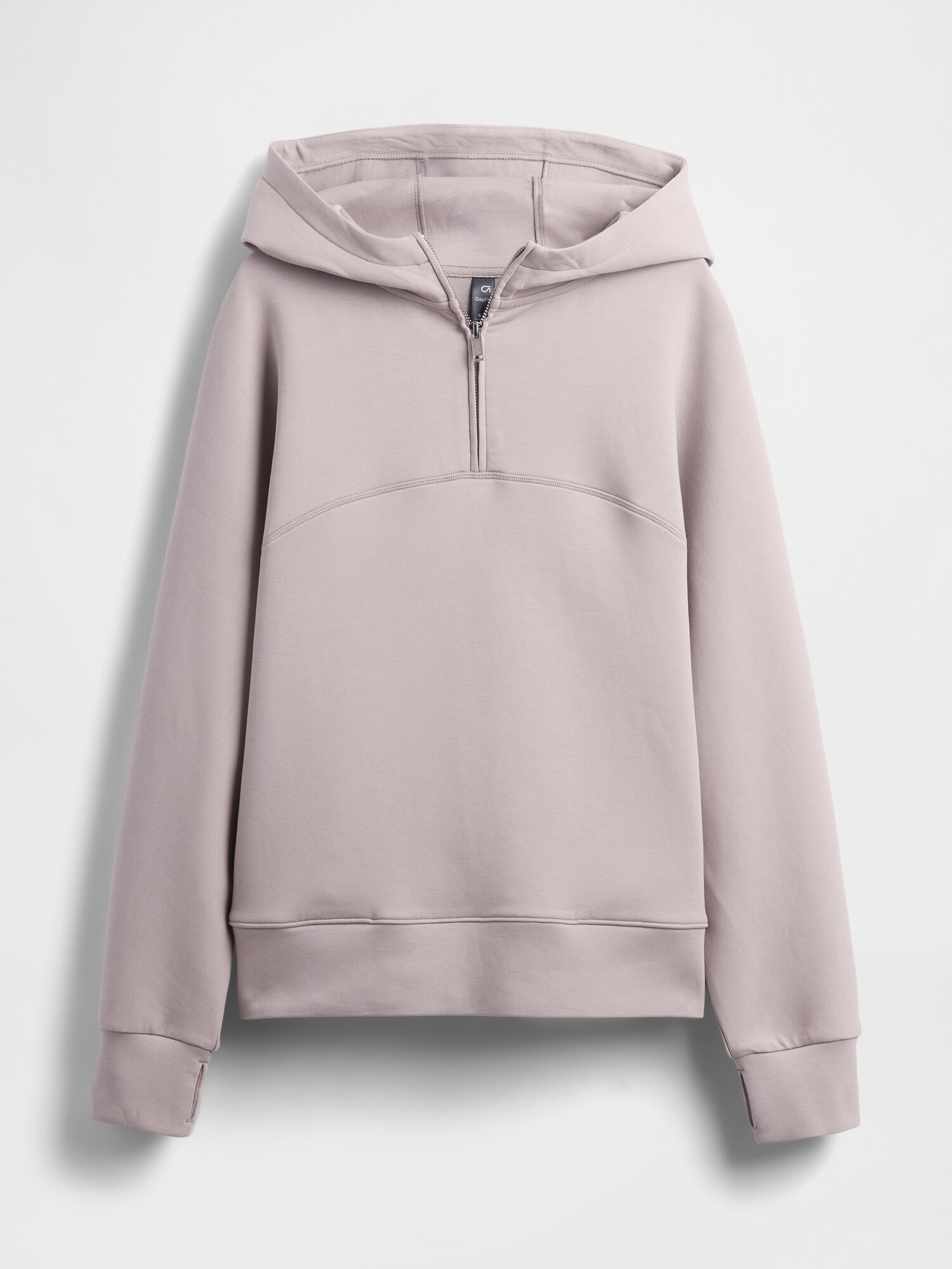 GapFit オーバーサイズ 1/4ジップアップパーカー-3