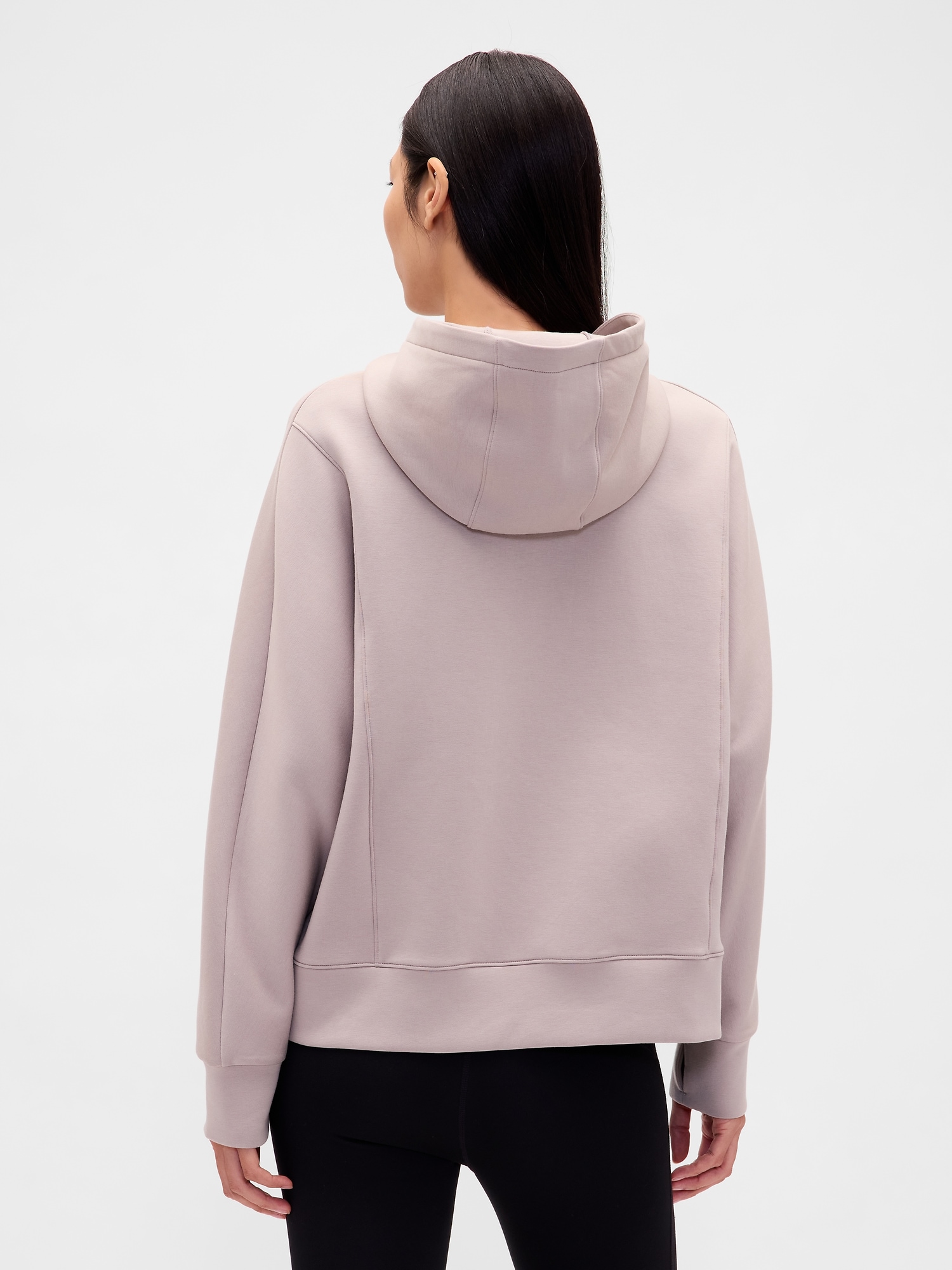 GapFit オーバーサイズ 1/4ジップアップパーカー-1