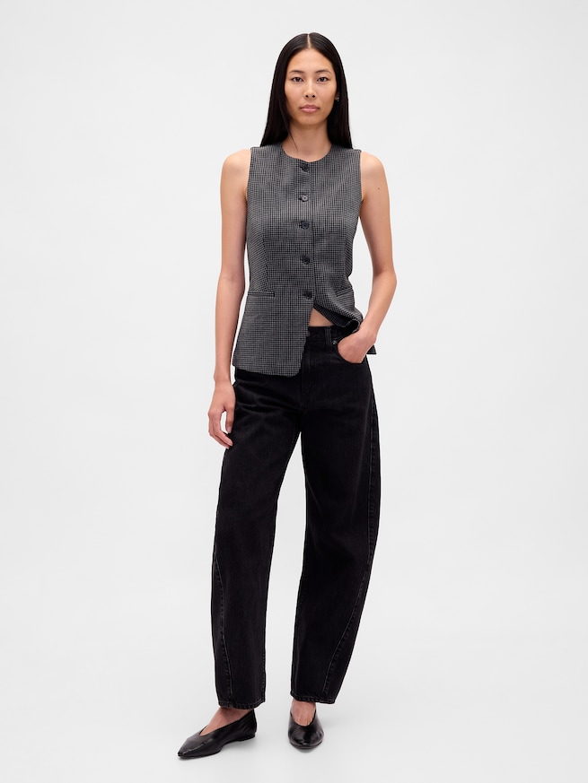 ハイネック ベスト-1