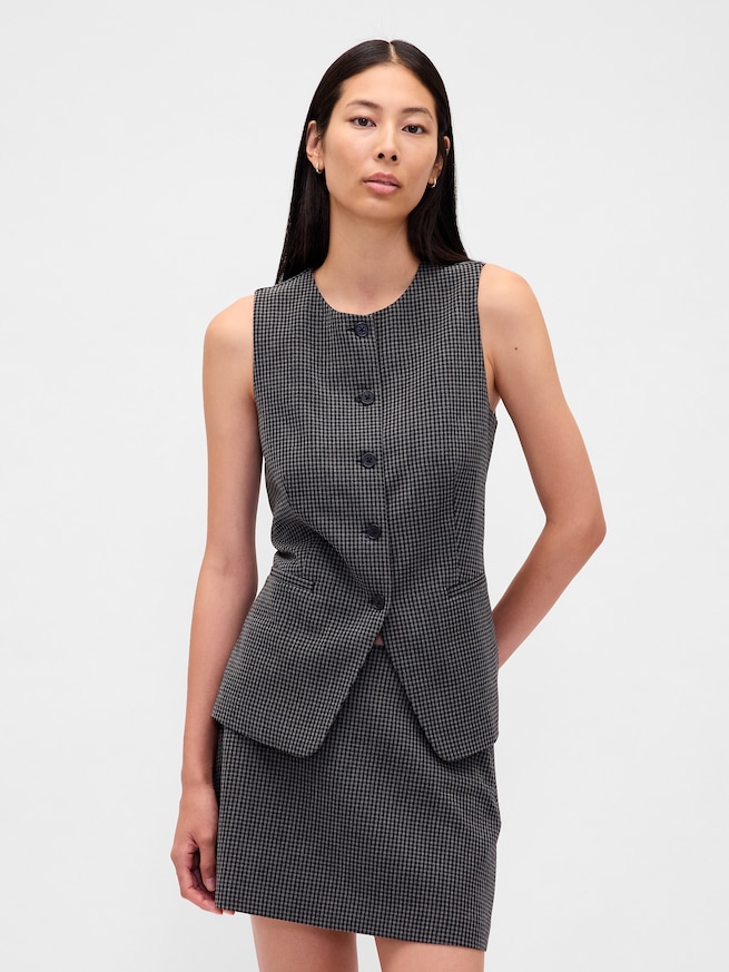 ハイネック ベスト-0