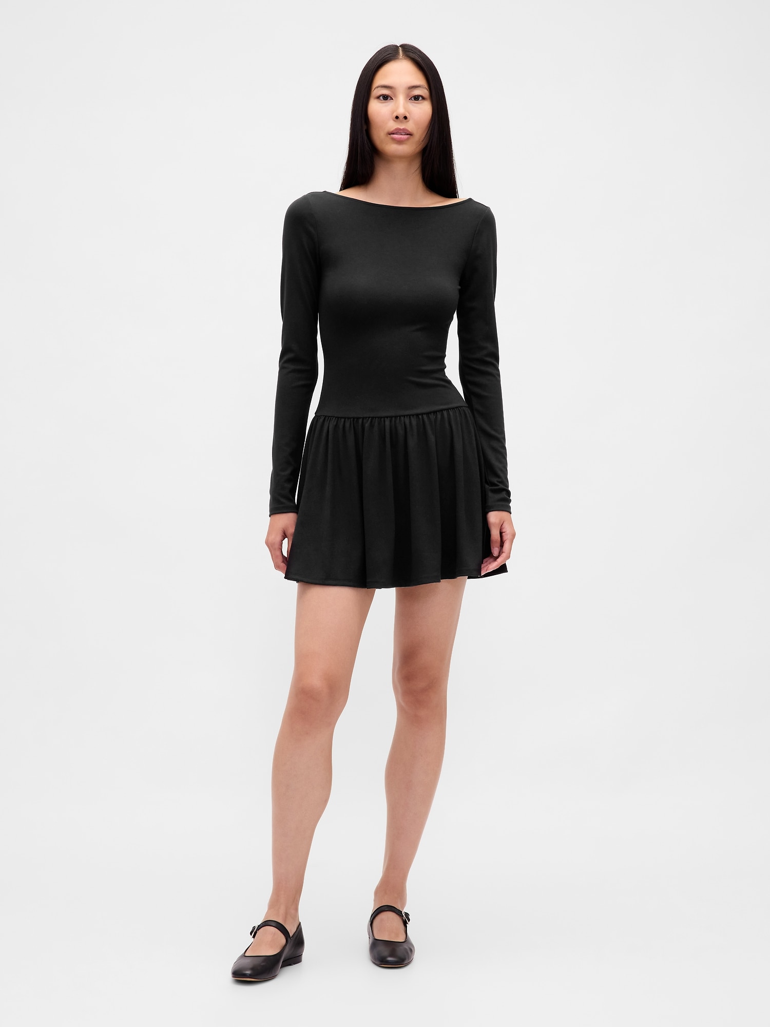 Drop-Waist Mini Dress