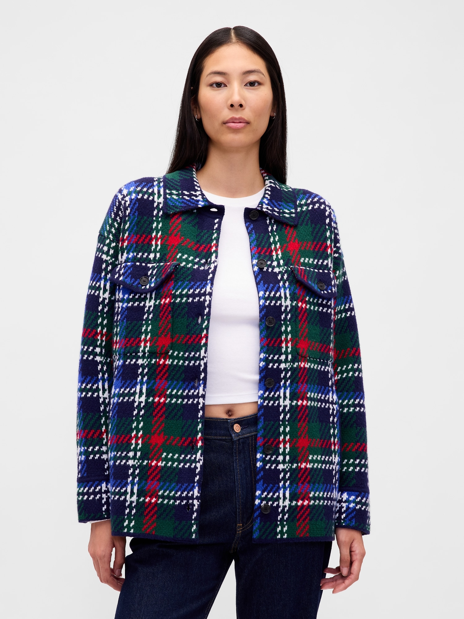Gap CashSoft カシミヤタッチ オーバーサイズ シャケット Gap CashSoft カシミヤタッチ オーバーサイズ シャケット