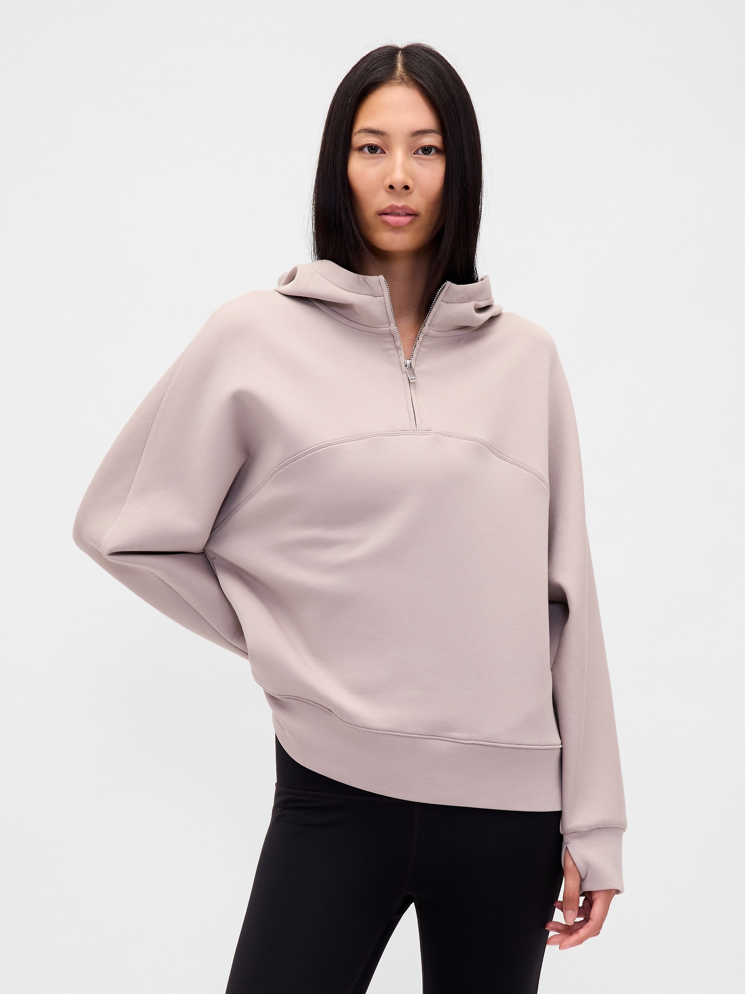 Gap GapFit オーバーサイズ 1/4ジップアップパーカー Gap GapFit オーバーサイズ 1/4ジップアップパーカー